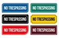 No Trespassing Sign Illustration Printable Signs for property protection Royalty Free Stock Photo