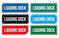 Loading Dock Door Sign Illustration Printable Door Signs for delivery areas Royalty Free Stock Photo
