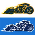 Motorcycle vector illustration Bagger style