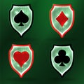 Casino Poker coat, banners vector