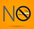 No Smoking vector sign illustration. Royalty Free Stock Photo