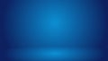 Blue room Background, empty photo studio Royalty Free Stock Photo