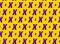 Letter X Modern Vector seamless pattern.