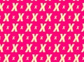 Letter X Modern Vector seamless pattern.