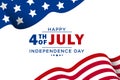 Fourth of July background - American Independence Day vector illustration