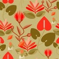 Cute Flower Basic Pattern Seamless Royalty Free Stock Photo