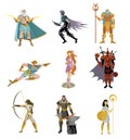 Greek roman gods mythology pantheon Royalty Free Stock Photo