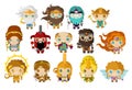 Greek and roman gods and goddeses Royalty Free Stock Photo