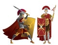 Roman soldiers centurion warriors Royalty Free Stock Photo