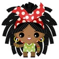 Jamaican rasta dreadlocks tiny cute girl