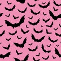 Flying bats Hallowen pattern