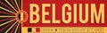 Belgium Patriotic Banner design, typographic vector illustration, Belgian Flag colors Royalty Free Stock Photo