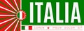 Italia Italy Patriotic Banner design, typographic vector illustration, Italian Flag colors