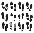 Imprint soles shoes Royalty Free Stock Photo