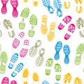 Imprint soles shoes Royalty Free Stock Photo