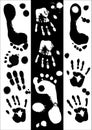 Imprints of hands and foots