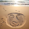 Imprints of Inner Peace Royalty Free Stock Photo