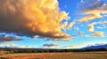 Improbably beautiful huge storm cloud Royalty Free Stock Photo