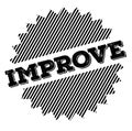 Improve black stamp Royalty Free Stock Photo