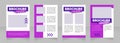 Improve graduate employability blank brochure design