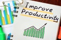 Improve Productivity written in a notepad.