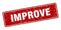 improve sign. improve grunge stamp. Royalty Free Stock Photo