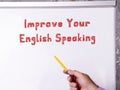 Improve Your English Speaking sign on the sheet