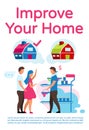 Improve your home poster template layout