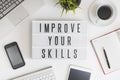 Improve your skills concept Royalty Free Stock Photo