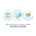Improved ranking loop concept icon Royalty Free Stock Photo