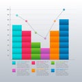 Improved Recovered After Crisis Graph Bar Chart Economic Statistical Infographic Royalty Free Stock Photo