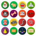 Improvement, business, progress and other web icon in flat style. theater, italy, rest icons in set collection. Royalty Free Stock Photo