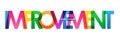 IMPROVEMENT colorful overlapping letters banner