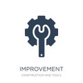 improvement icon in trendy design style. improvement icon isolated on white background. improvement vector icon simple and modern