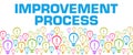 Improvement Process Colorful Bulbs With Text Royalty Free Stock Photo