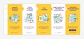 Improving problem solving skills tips onboarding vector template Royalty Free Stock Photo