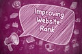Improving Website Rank - Business Concept.