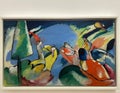 Improvisation XIV, 1910, by Vassily Kandinsky at Centre Pompidou in Paris, France Royalty Free Stock Photo