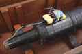 Improvised explosive device IED from tank projectile