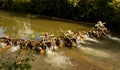 Improvised run-of-stream micro hydro electricity generation. , Laos