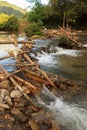 Improvised run-of-stream micro hydro electricity generation. , Laos