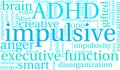 Impulsive Word Cloud Royalty Free Stock Photo