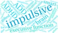 Impulsive Word Cloud Royalty Free Stock Photo