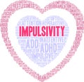 Impulsivity Word Cloud Royalty Free Stock Photo