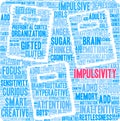 Impulsivity Word Cloud Royalty Free Stock Photo