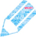Impulsivity Word Cloud Royalty Free Stock Photo