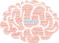 Impulsivity Word Cloud Royalty Free Stock Photo