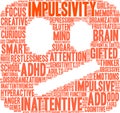 Impulsivity Word Cloud Royalty Free Stock Photo