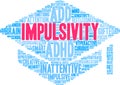 Impulsivity Word Cloud Royalty Free Stock Photo