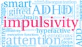 Impulsivity Word Cloud Royalty Free Stock Photo